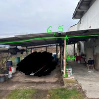 Struttura tettoia in ferro