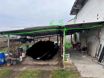 Struttura tettoia in ferro