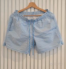 Costume da bagno a righe azzurre e bianche Calzedo