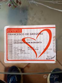 biglietto concerto De Gregori 2009