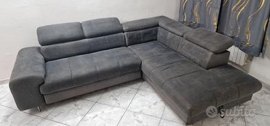 divano letto con penisola contenitore 