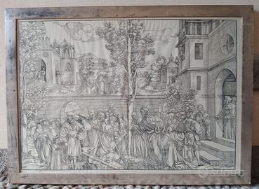 La Resurrezione di Lazzaro - stampa antica