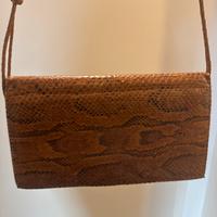 Borsa vintage anni ’40 in vera pelle di serpente