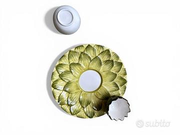 Servizio pinzimonio ceramica d’este