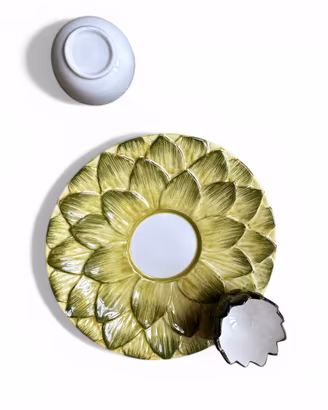 Servizio pinzimonio ceramica d’este