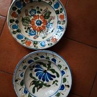 Scodelle in terracotta dipinte a mano  anni 50