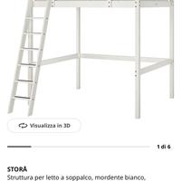 Letto Ikea Stora bianco