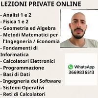 Lezioni Analisi Matematica, Fisica, Informatica