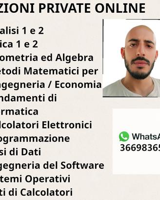 Lezioni Analisi Matematica, Fisica, Informatica
