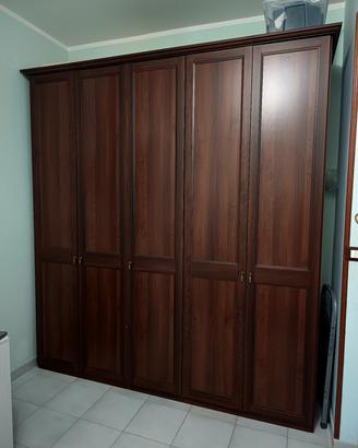 ARMADIO LEGNO NOCE 5 ANTE