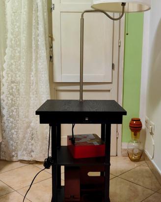 Lampada da Terra / Tavolino con Porta Ricarica USB