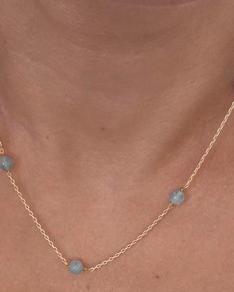 Collana Artigianale Acquamarina