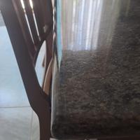 Tavolo in marmo scavolini con sedie