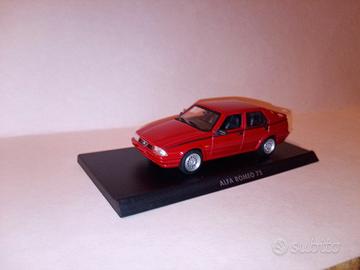 Modellino alfa 75 1/43 