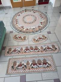 set 5 pz per tavolo  stile tirolese vintage