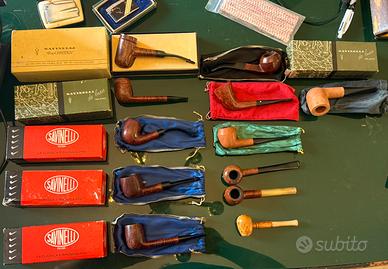 12 Pipe Savinelli Extra/De Luxe + Accendini