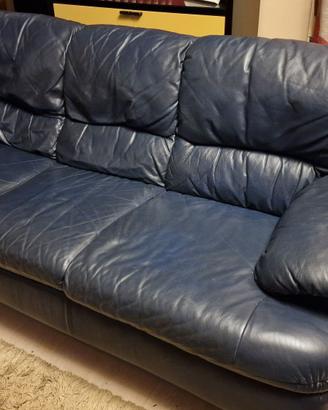 Divano in vera pelle 3 posti