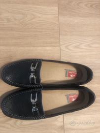 Mocassini pelle donna blu Femme 40