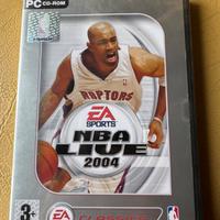 NBA live 2004, per pc, sigillato e mai usato