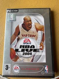 NBA live 2004, per pc, sigillato e mai usato