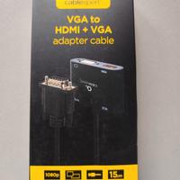 Adattatore da VGA. a VGA + HDMI
