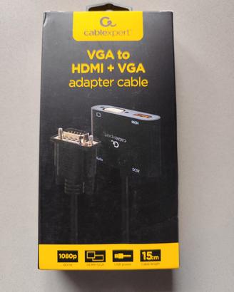 Adattatore da VGA. a VGA + HDMI