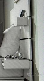 Spalliera letto legno ikea a muro