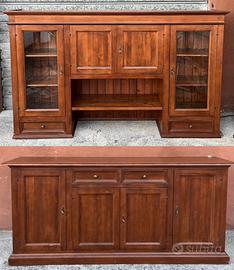 Coppia mobili in legno massello (Credenza/Madia)