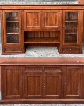 Coppia mobili in legno massello (Credenza/Madia)