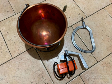 Paiolo in rame per polenta e marmellate Trentino