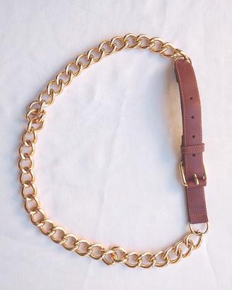 cintura donna con catena dorata