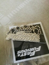 Collana necklace logo auto film Fast & Furious