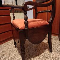 sedia comoda antica 