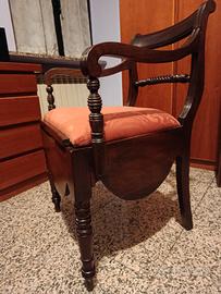 sedia comoda antica 