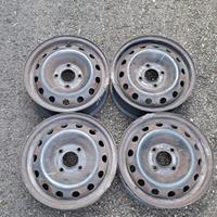 4 - CERCHI IN LAMIERA PEUGEOT 5,5X14 4X108 ET34 CB