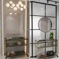 carrello cromo/vetro fumé 42x85h 73cm