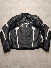 Giacca moto pelle Alpinestars Faster v2 tg 54