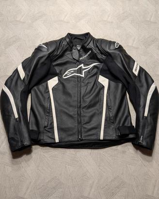 Giacca moto pelle Alpinestars Faster v2 tg 54