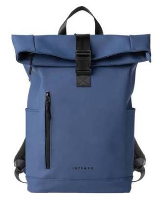 Zaino Roll-top Drop in gomma blu