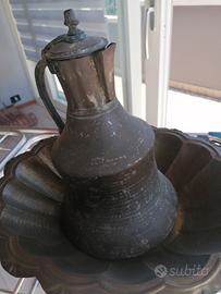 anfora di rame battuta a mano 