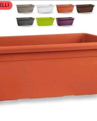 Fioriere 16 pz plastica grande 100 cm