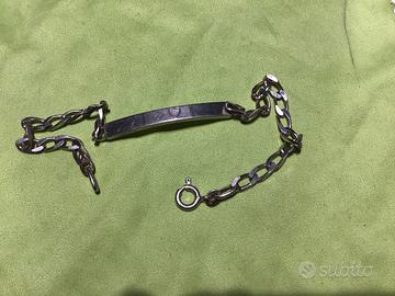 Bracciale uomo argento