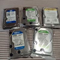 5 Hard Disk- da 1 tera, 1/2, 650, e 750