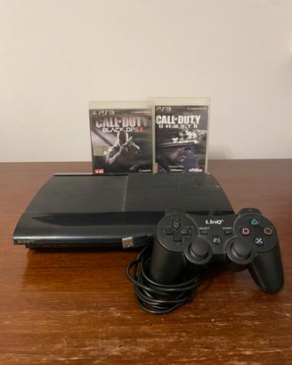 PS3 SUPERSLIM 500GB + CONTROLLER E GIOCHI