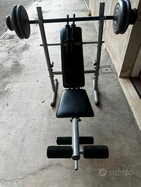 Panca palestra piana e inclinabile
