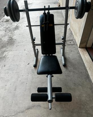 Panca palestra piana e inclinabile