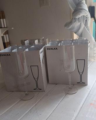 Set calici champagne IKEA – NUOVI, MAI UTILIZZATI
