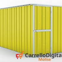 Deposito attrezzi giardino 175x307cm 5,4mq giallo