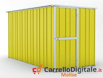Deposito attrezzi giardino 175x307cm 5,4mq giallo