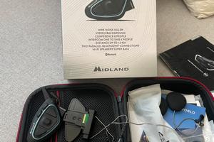 Midland BTX2 pro s-lr 1pz intercom moto con antenn